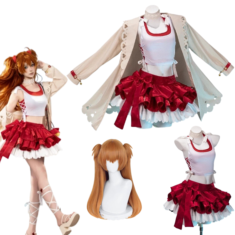 Women'S Red Accessories - Costume de cosplay d'Asuka Langley Soryu