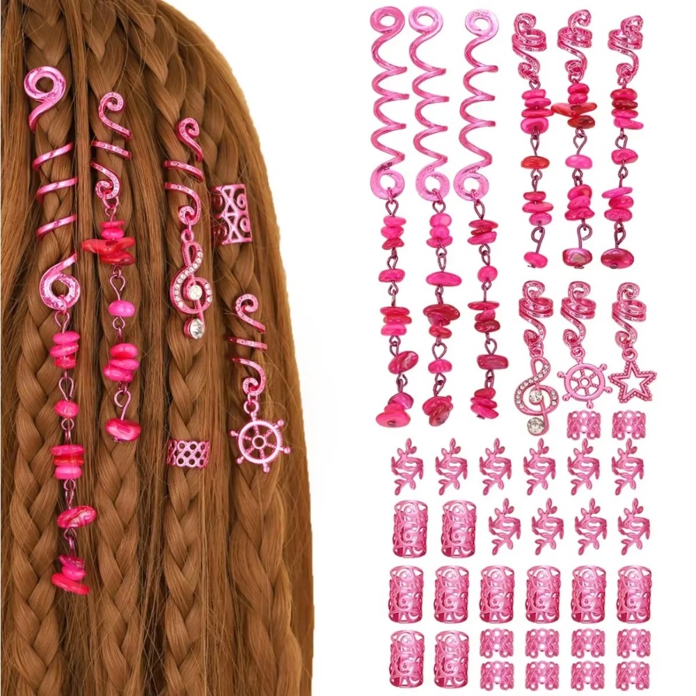 Women'S Viking Accessories - Tubes de cheveux à breloques roses