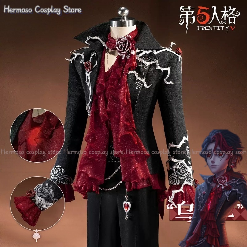Women'S Red Accessories - Costume de cosplay Identity V Composer