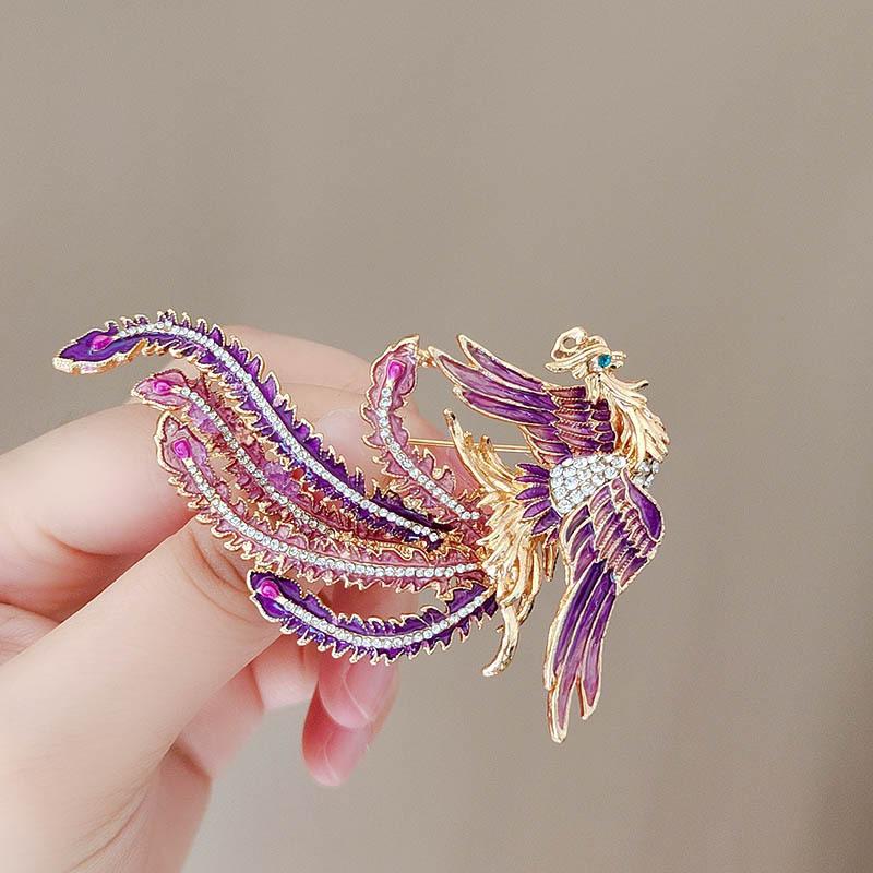 Women'S Accessories Categories - Mode Phoenix broches unisexe émail Animal