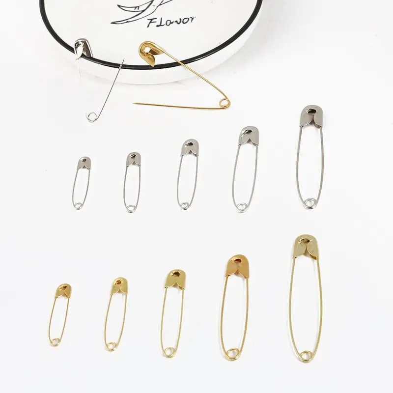 Brooch Pin Gold - 50/100/150 pièces d'épingles de sûreté dorées