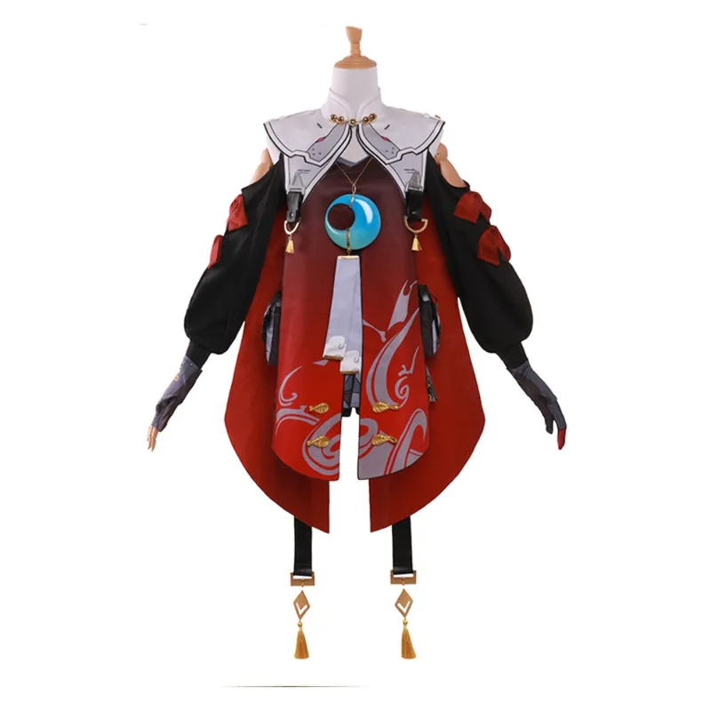 Women'S Red Accessories - Costume de cosplay Wuthering Waves Danjin