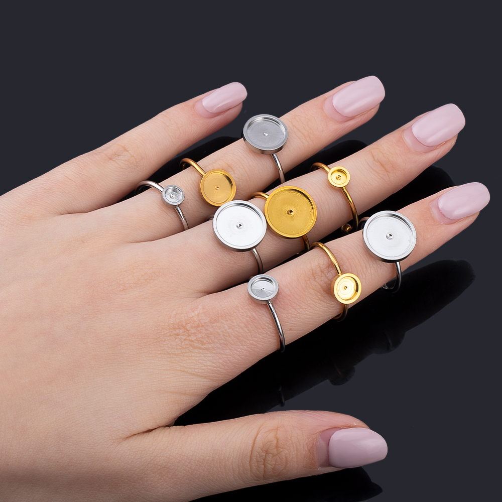Ring Set Adjustable - 10 pièces réglable ouvert bague réglage