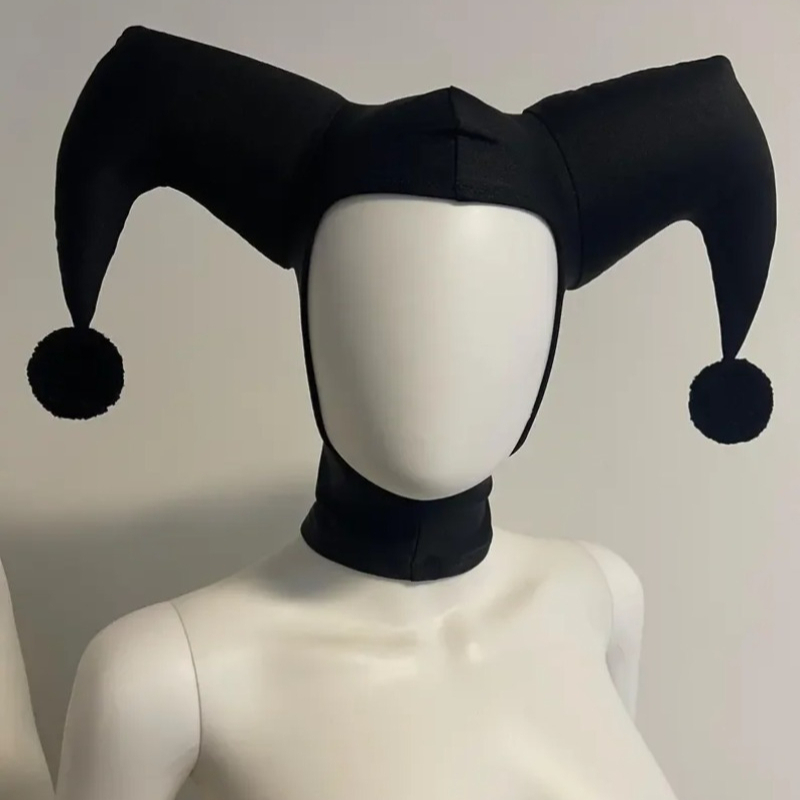 Women'S Red Accessories - Chapeau de cosplay QQ Jester noir/rouge,