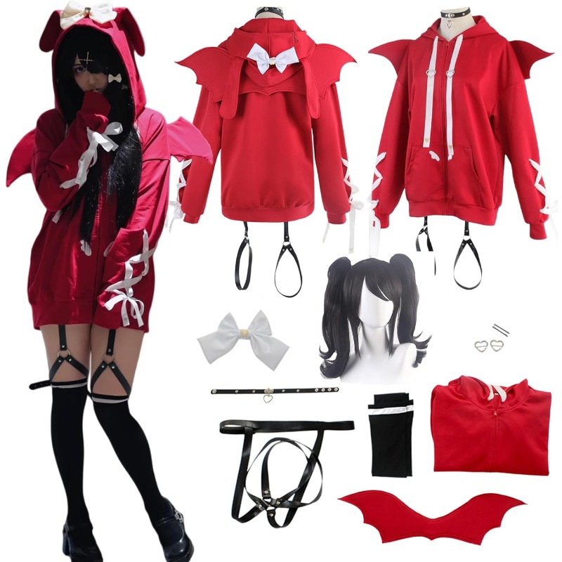 Women'S Red Accessories - Jeu Rain Ame Costume Anchor Girls