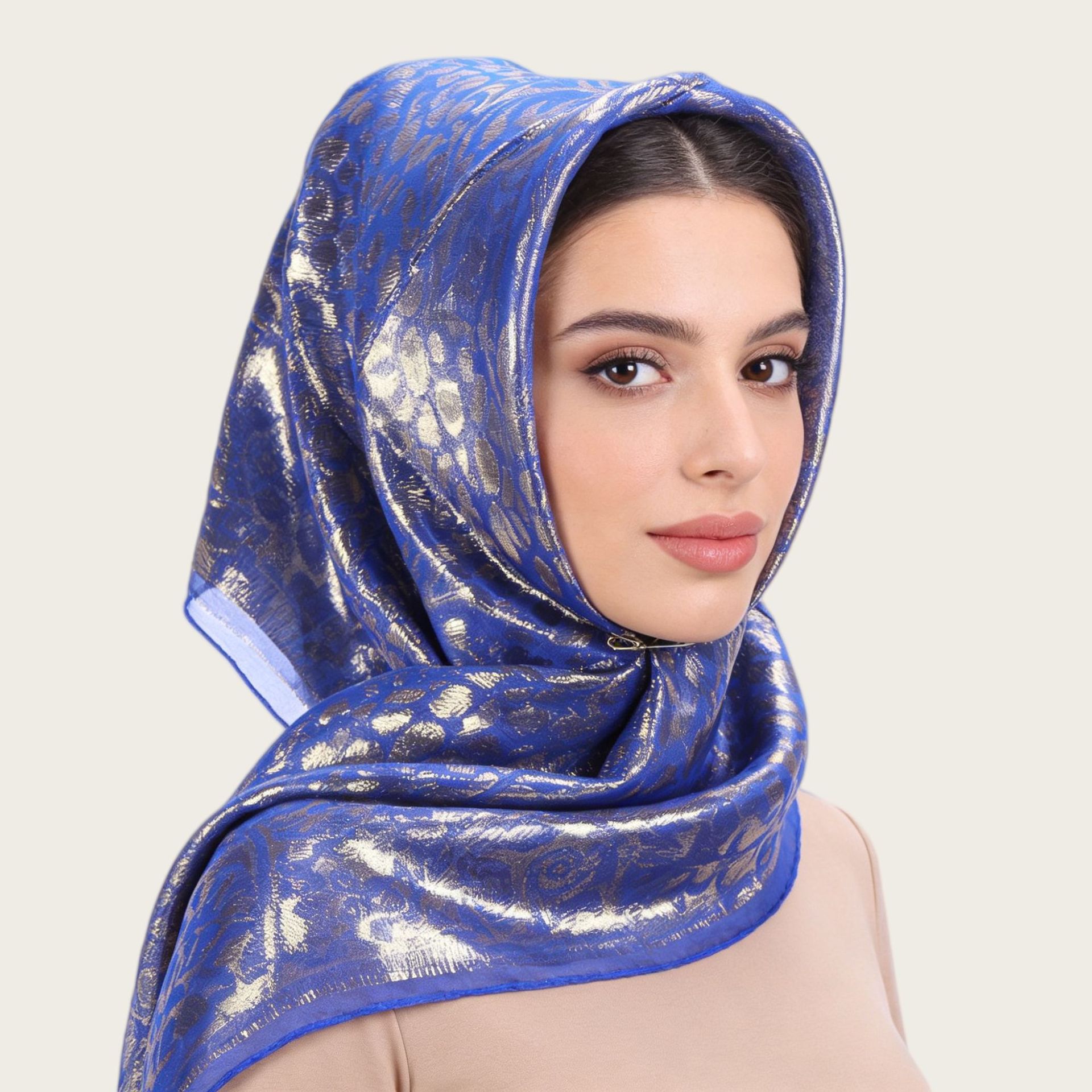 Foulard carré jacquard à impri - Women Accessories Usa avis et prix