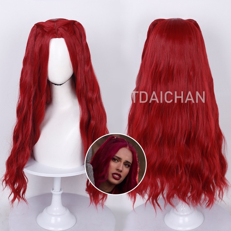 Perruque bouclée rouge pour co - Women'S Red Accessories avis et prix