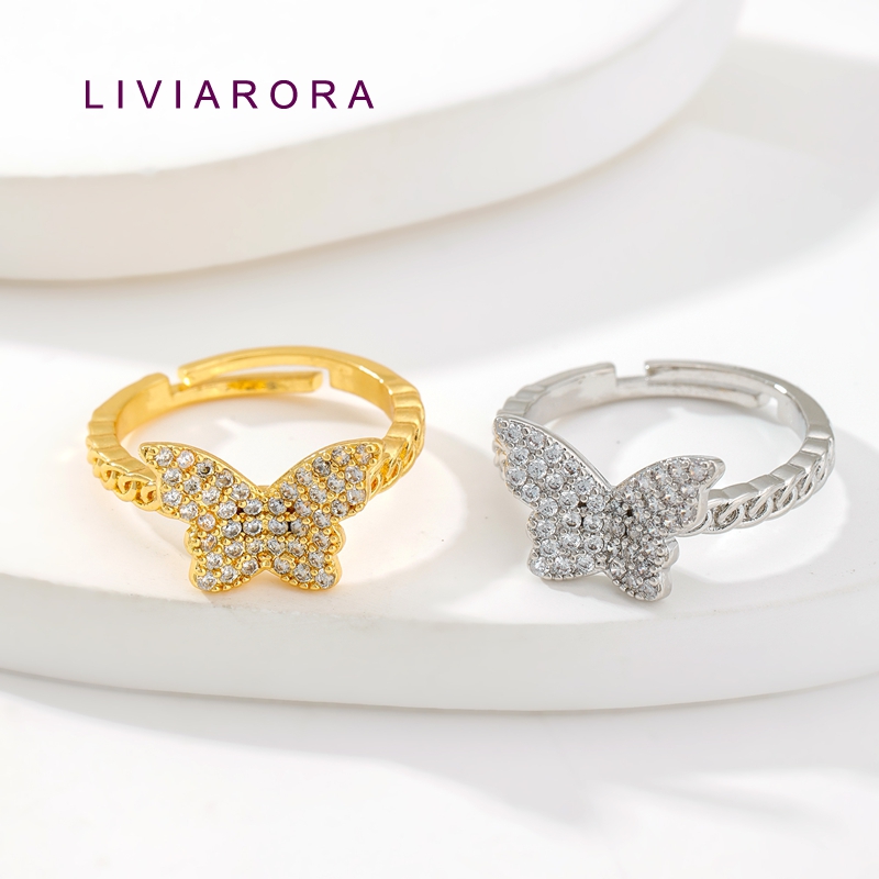 Bagues de doigt papillon en la - Ring Set Adjustable avis et prix