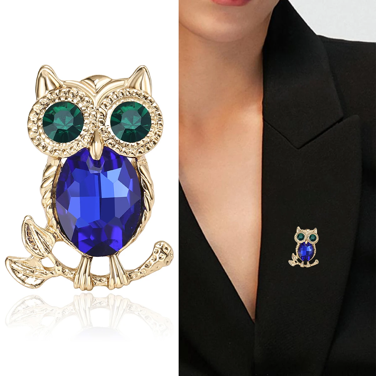 Broches hibou en strass pour f - Women'S Accessories Categories avis et prix