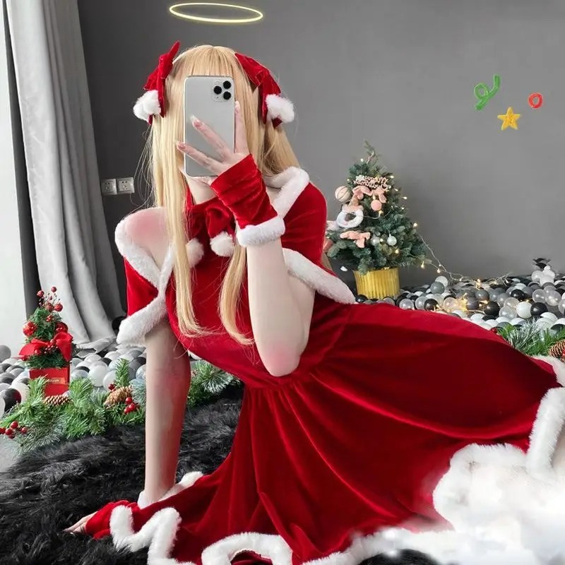 Costume de cosplay de Noël, ro - Women'S Red Accessories avis et prix