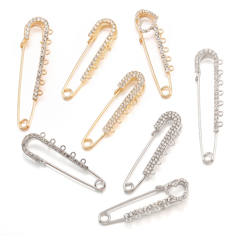 Broches en alliage avec strass - Brooch Pin Gold avis et prix