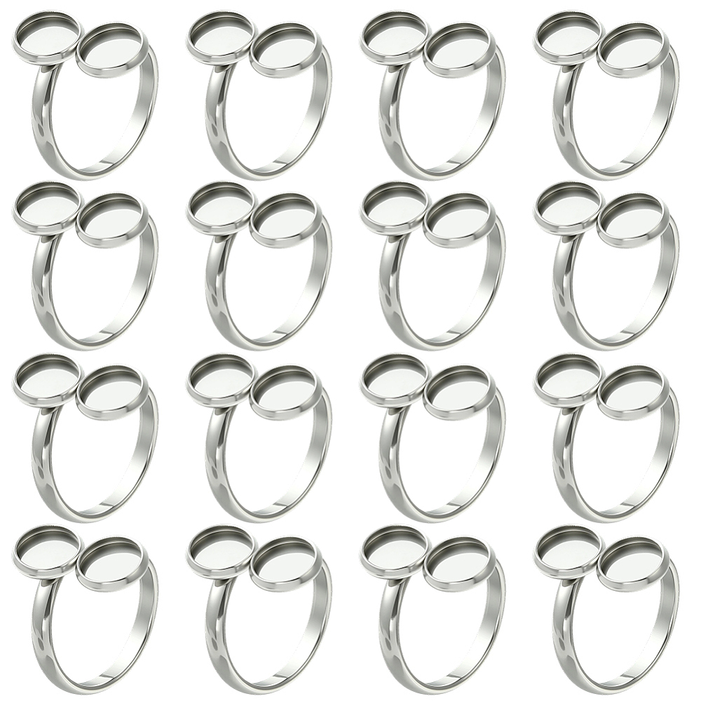 16 Pièces Bases de Bagues Vide - Ring Set Adjustable avis et prix