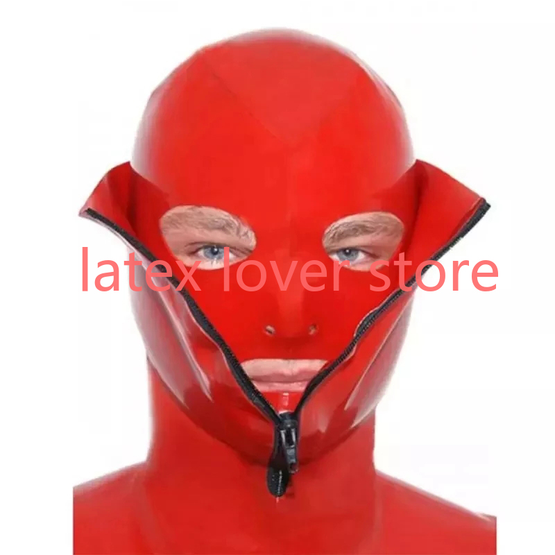 Masque sexy en latex rouge, ca - Women'S Red Accessories avis et prix