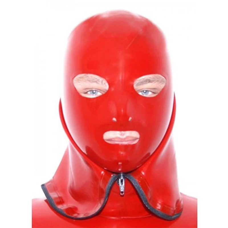 Masque sexy en latex rouge, ca - Women'S Red Accessories avis et prix