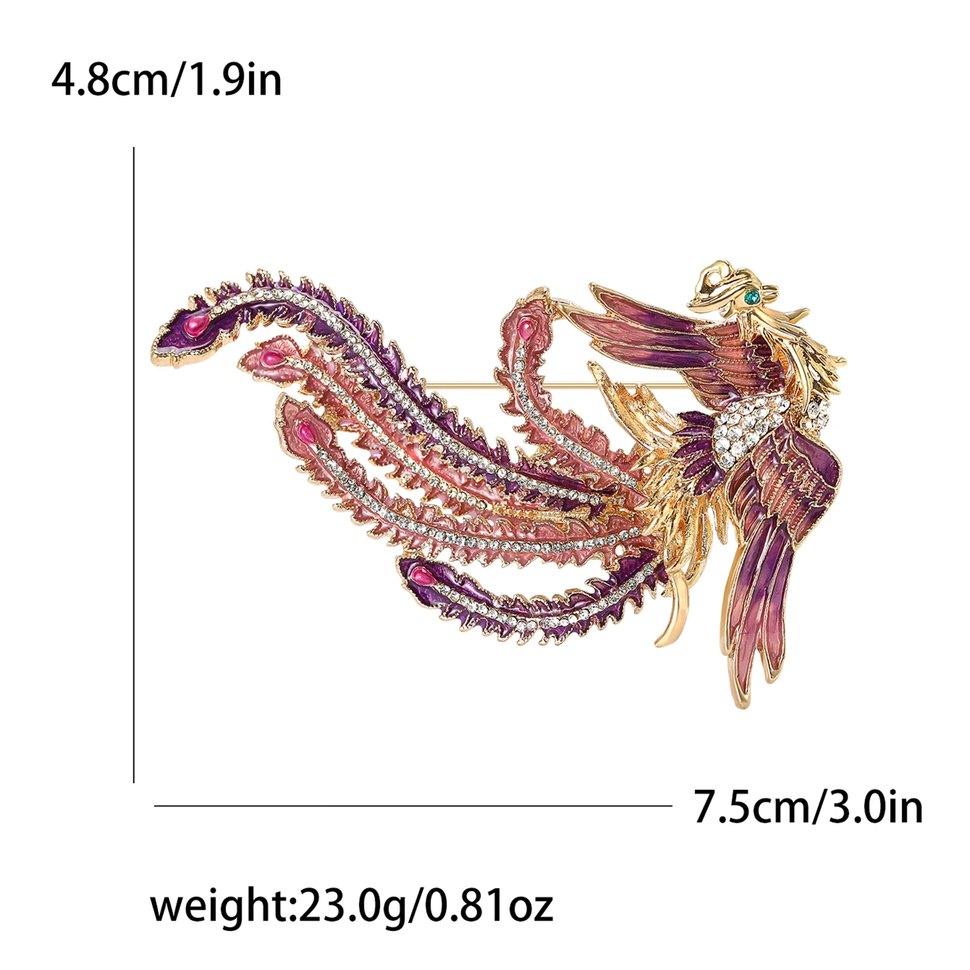 Broches phénix en strass pour  - Women'S Accessories Categories avis et prix